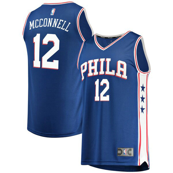 Maillot Philadelphia 76ers Homme T.J. McConnell 12 Icon Edition Bleu